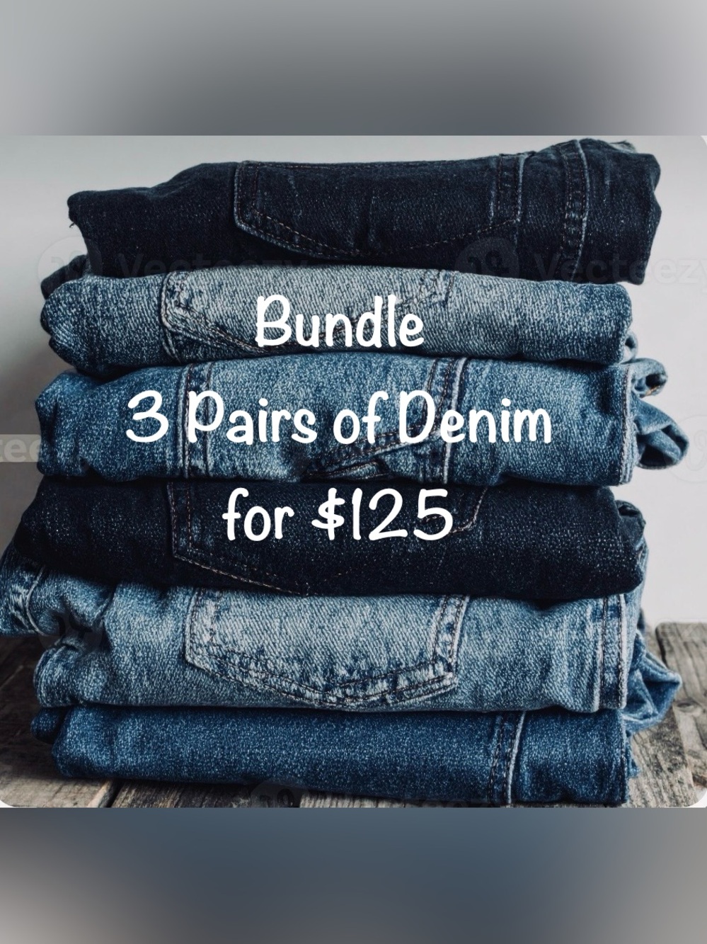 Bundle 3 pairs of jeans for $125 FIRM